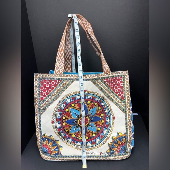 Brighton NWOT Limited Edition Believe In Love Canvas Tote Bag - Picture 7 of 15